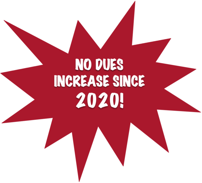 No dues increase