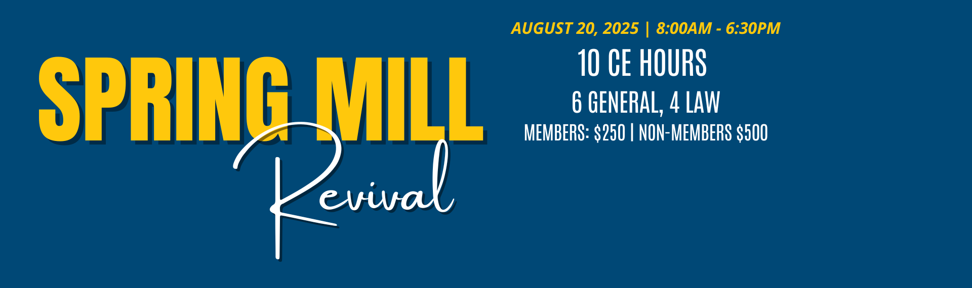 Spring Mill Revival